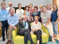 At the opening of Donal's Den at the Palliative Care Unit were, seated; Joe Hennebery, Fionnbar and Elma Walsh and Maura Sullivan. Back from left; John Sheehy, Dr Des McMahon, Emer Hallissey, Dr Patricia Sheahan, Mari O'Connell, McAtamney, Aine Moriarty, Maura Sullivan, Andrea O'Donoghue, and Joan Carmody.