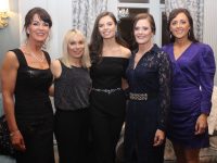 Catriona Spillane, Olivia Fitzgerald, Sandra Dillon,Patricia O'Connor and Caitriona Ross at the Bon Secours Hospital Christmas Party at The Rose Hotel on Friday night. Photo by Dermot Crean
