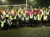 Part of the group gathered for the first St Pats GAA Operation Transformation Walk from the club on Tuesday night. Photo by Dermot Crean