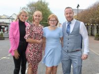 Former Presentation Primary pupil Emma Greensmyth, with Rachel O'Connell, Mairead Kelly and Mark Greensmyth, at the Presentation Primary School Confirmation Day on Sunday. Photo by Dermot Crean