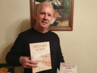 Martin Moore with his new book 'Deeds Not Words'.