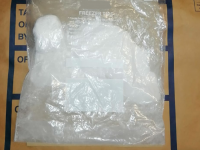 The suspected cocaine seized today in Listowel.