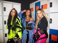Little Mix wearing Colin Horgan's designs in their new video 'Confetti'.
