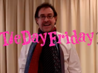 John Drummey promoting 'Tie Day Friday'.