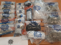 The seizure of suspected cannabis made on Wednesday.