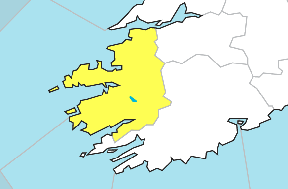 Status Yellow Rain Warning Issued For Kerry