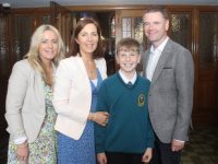 Adam Lunn with Valerie Walsh, Ciara Lunn and Gordon Lunn, at the Moyderwell Mercy Primary School Confirmation Day at St John's Church on Sunday. Photo by Dermot Crean