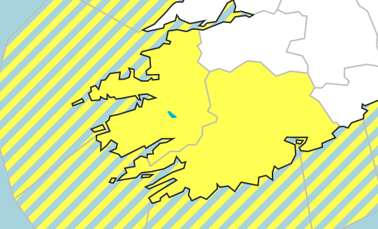 Status Yellow Rainfall Warning Issued For Kerry