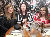Edel O'Sullivan, Celene Moloney and Amy Roche at the inaugural night of The Virtue Club at Croí Restaurant on Thursday. Photo by Dermot Crean
