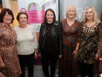 Patricia O'Connor, Kay McCarthy, Kate Malone, Fran Malone and Maree O'Connor  at the Inspired Book Launch/Celebrity Chef event in Kirby's Brogue Inn on Wednesday night. Photo by Dermot Crean