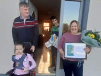 Kerry Netwatch Family Carer of the Year Norma McMahon with her husband Gerard and children Aoife and Aaron.