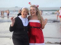 Frances and Sinead McCarthy at the Banna Christmas Day Swim. Photo by Dermot Crean