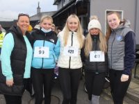 Jennifer Williams, Lily O'Brien, Keelan Coffey, Katie Nix and Liana Williams at the Kerins O'Rahillys 10k/5k Run on Sunday morning. Photo by Dermot Crean