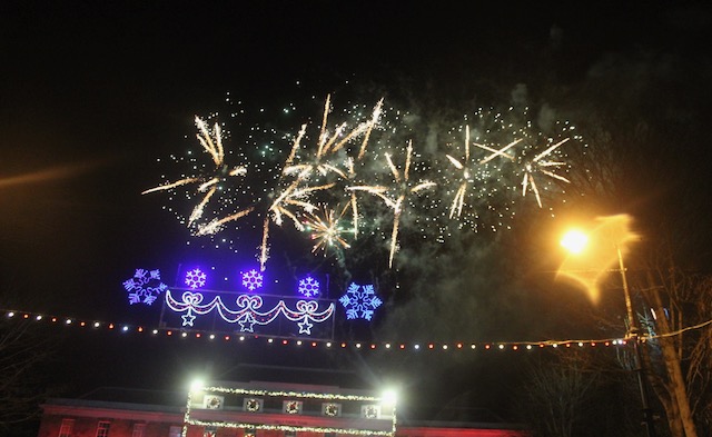 Fireworks Display In Town Centre On New Year’s Eve