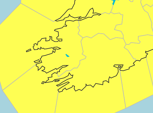 Status Yellow Warning For Kerry Tonight