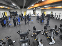 The gym at Kerry Sports Academy has state of the art equipment for your workout.