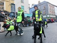 Irish Guide Dogs for the Blind volunteers taking part in the parade.