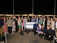 Presentation of cheques to 3 Kerry based Cancer Care Charities by Tom Pa O'Connor at the Kingdom Greyhound Stadium on Friday 15th April.