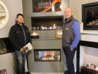 Fintan O'Connell and Jonathan Boyle of Boyles Stove Centre at the showroom in Lahore, Tralee.
