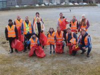 A group at the Tralee Tidy Towns clean-up on Saturday. Photo by Dermot Crean