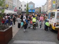 The Mall was pretty busy during the Food Festival on Saturday. Photo by Dermot Crean