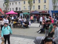 The Square was a very busy spot during the Tralee Food Festival on Saturday. Photo by Dermot Crean