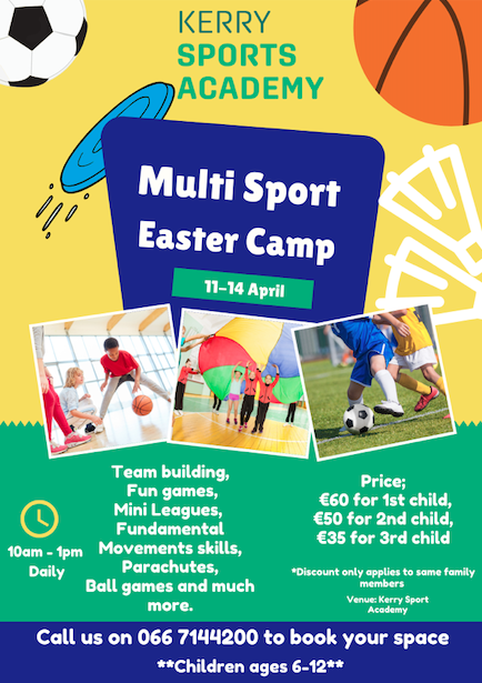 Sponsored: Fun Multi-Sport Easter Camp At Kerry Sports Academy