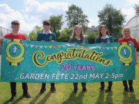 Mercy Mounthawk students promote the forthcoming Garden Fete.