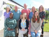 Marking World Refugee Day on Monday were Tralee International Resource Centre Board members. Seated from left; Teresa Elumelu, Mary Carroll and Alana Syniuenchenko. At back; Sylvia Thompson, Sean Lyons (Chairperson), Neil O'Farrell, Vera O'Leary and Sinead Kelleher. Photo by Dermot Crean
