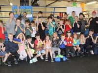 Youngsters and trainers at the Tralee Boxing Club Summer Camp this week. Photo by Dermot Crean