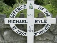 The cross at Ballyseedy commemorating the death of Michael Ryle.