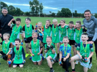 The St Brendan's Under 10 team who won the Kerry Community Games Final on Wednesday evening. Also included are coaches Theo Diggins and Wayne Quillinan.