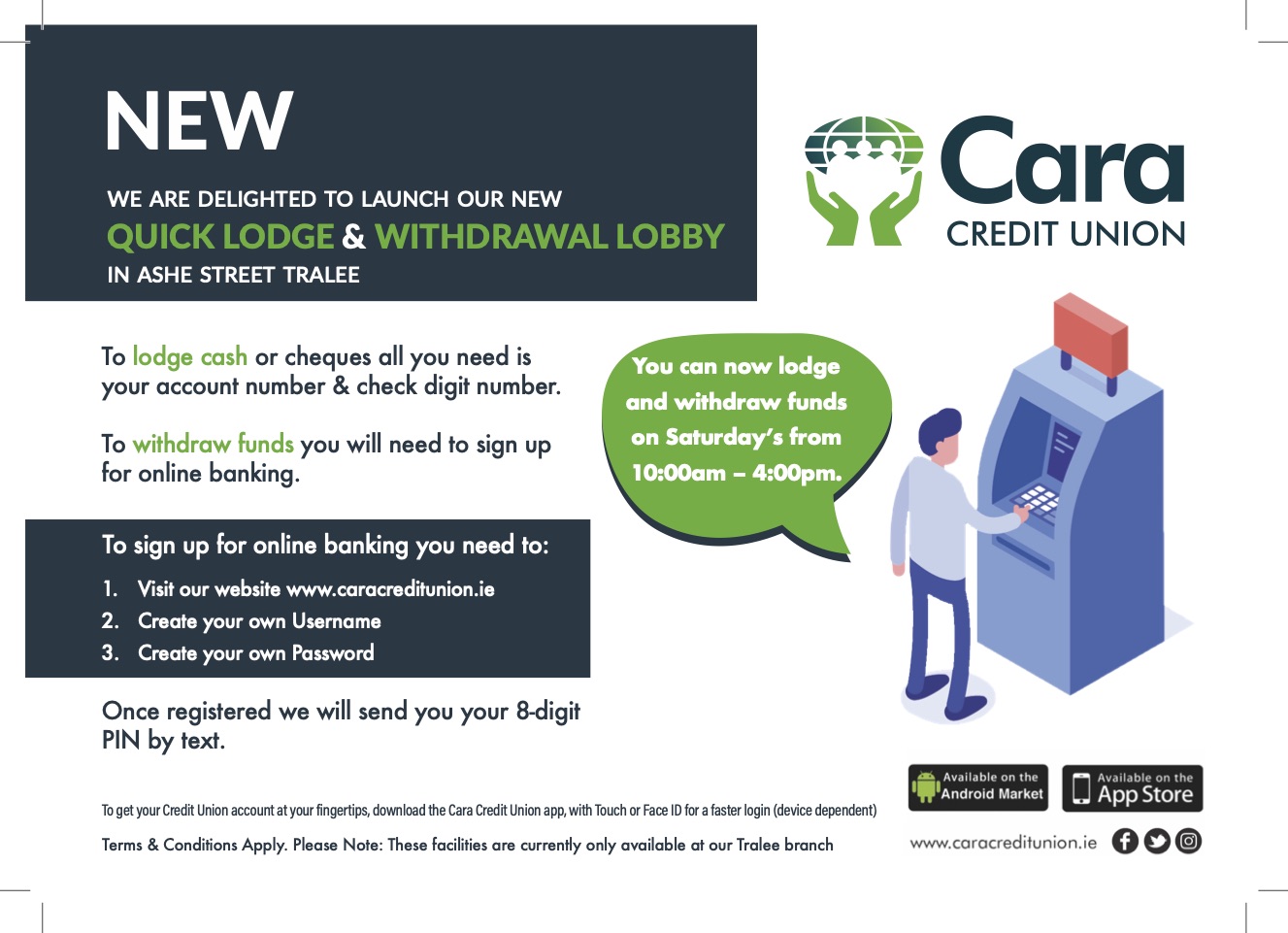 Sponsored: Cara Credit Union Launch Quick Lodge And Withdrawal Lobby