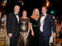 Deputy Pa Daly, Mary Ross, Suzanne Sheehy and Mayor of Tralee Mikey Sheehy at the Rose Ball at the Kerry Sports Academy at the MTU on Friday evening. Photo by Dermot Crean