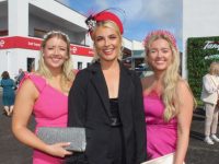 Aisling, Leanne and Amy Cronin, Killarney, at Ladies Day at Listowel Races on Friday. Photo by Dermot Crean