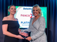 Fexco awarded Ireland’s Best Managed Companies accolade at the 14th annual awards programme, led by Deloitte. Pictured were Anna Savage, Chief Financial Officer, Fexco and Anya Cummins, Partner, Deloitte. Picture Jason Clarke