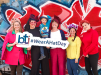 Pictured at the launch of Wear A Hat Day 2022 were brain tumour survivor Pamela Tully; brain tumour survivor Logan Gray (5) and his mother Ariane Gray; milliner Sinead Gormley and Brain Tumour Ireland representatives Emma Synnott and Fiona Keegan.