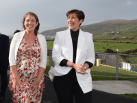 Principal  Sorcha Ní Chatháin and Norma Foley TD Minister of Education