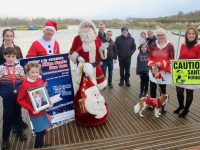 Santa Claus joins the organisers of the Tralee 5km Santa Fun Run and representatives from Down Syndrome Kerry for the launch of the event at Tralee Bay Wetlands. Photo by Dermot Crean