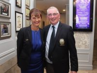 Lady Captain Catherine McCarthy and Men's Captain Hugh O'Farrell at the Tralee Golf Club Men's and Lady Captains Dinner at The Rose Hotel on Saturday. Photo by Dermot Crean