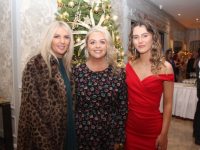 Shelley Lynch, Olga Enright and Aisling Breen at the Bon Secours Christmas Party at The Rose Hotel on Friday night. Photo by Dermot Crean