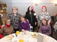 Standing; Kay Kelly, Lily Flanagan and Helen Keane. Seated; Claire McCarthy, Helen Lyons and Carmel McGibney  at the North Kerry Branch of the Irish Wheelchair Association  Christmas Party on Sunday at The Meadowlands Hotel. Photo by Dermot Crean