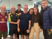 Ger McDonnell with fellow Kingdom Swimming Club members.