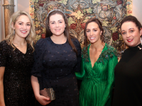 Susan Sugrue, Clodagh Foley, Linda Dennehy and Kerry McCord at the Scoil Eoin staff Christmas party in The Rose Hotel on Friday night. Photo by Dermot Crean