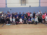 Tralee Parnells members who took part in the first Operation Transformation circuits session on Wednesday evening.