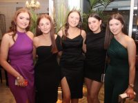 Gráinne Leahy, Orla Leahy, Alex O'Connell, Nora Cadogan and Keelin Hickey at the Tralee Parnells GAA Club's first ever social on Saturday night at The Rose Hotel. Photo by Dermot Crean
