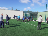 Tralee Parnells U11s and Coaches having their first training session at the new Ball Wall facility at Gaelscoil Mhic Easmainn