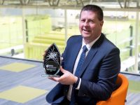 Prof. Joseph Walsh, Head of School of STEM, Munster Technological University  (MTU) and Director (IMaR) Research Centre and AgriTech Centre of Excellence, pictured after receiving the "Innovator Achievement Award" at the MTU Innovation Awards 2023. 
Picture: Michael O'Sullivan /OSM PHOTO