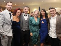 Ross O'Callaghan, Tracy Stack, Padraig Kelly, Caroline Quill, Alison O'Sullivan and Danny O'Sullivan at the Kerins O'Rahillys GAA Club social on Saturday night at the Ballyroe Heights Hotel. Photo by Dermot Crean