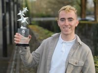 Ciarán Fitzgerald from Dingle, Co. Kerry, was presented with a University Honours Award at University of Galway’s 38th annual Sports Awards. Credit – Aengus McMahon